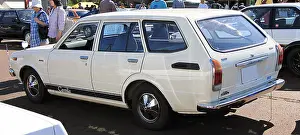 Reliable Prints: The 1979 Toyota Corolla Van Deluxe rear view showcases the vehicleâ€™s compact design