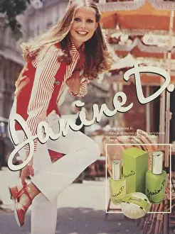 Perfume Prints: 1981 Italian Janine D perfume cosmetics ad