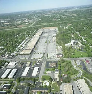 Business District Prints: This 1986 aerial view shows the Graceland Shopping Center along North High Street in Columbus