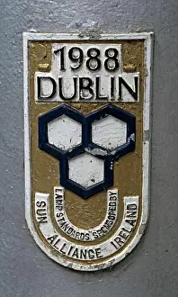 Lamps Prints: 1988 Dublin decorated embossed and painted lamppost