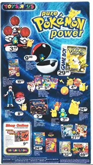 Commercials Prints: 1999 Toys 'R' Us Toysrus Pokemon Power Collection Toys Ad