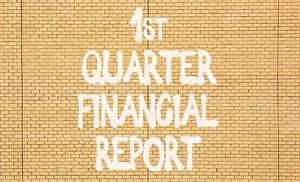 Quarter Prints: 1st quarter financial report symbol
