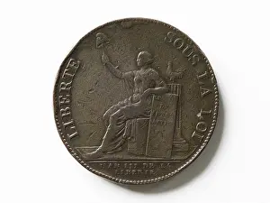 Shift Prints: 2 coin soil Monneron 1791. Ponton