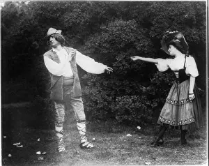 1906 Prints: 2 scenes from Pastoral Plays, Wash. D.C. May 1906: Strephon casts off Chloe