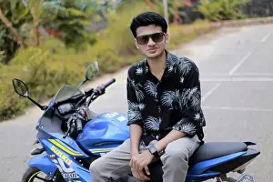 200+ Biker Stylish Pose Pictures Download | Free Handsome Biker Stock Images on Alamy