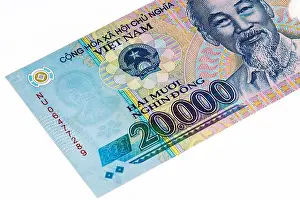 20000 dong bank note of Vietnam. Dong is the national currency of Vietnam
