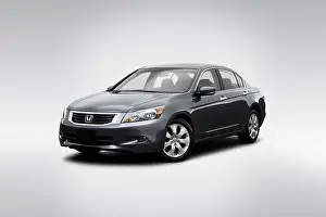 2008 Prints: 2008 Honda Accord EX-L V6 in Gray - Front angle view