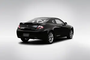 Exhaust Prints: 2008 Hyundai Tiburon GT Limited in Black - Rear angle view