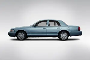 2008 Prints: 2008 Mercury Grand Marquis LS in Blue - Drivers Side Profile