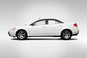 2009 Prints: 2009 Pontiac G6 in White - Drivers Side Profile