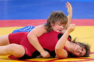 Olympic Games Prints: 2010 Singapore Youth Olympic Games Women's Freestyle Wrestling (60KG) 3rd Place Playoffs