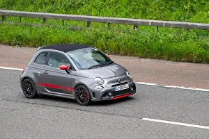 Being Driven Prints: 2019 Grey Red Abarth 595C Competizione S-A T-Jet 180 Auto Grey Car