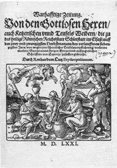 Pamphlet Prints: 211 Flugschrift hexen 1571