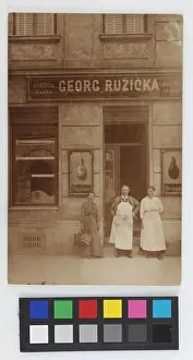 Residential Area Prints: 22. Kaisermühlen - Schüttustraße 62 - Fleischhauerei Georg Ruzicka, postcard. Unknown