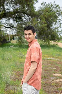 Carlsbad Prints: A 22 year old man looking into the camera, Carlsbad, California