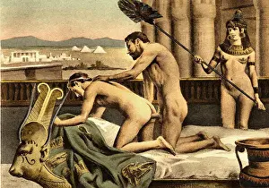 Avril Prints: 231 Édouard-Henri Avril (18) Hadrian and Antinous in Egypt