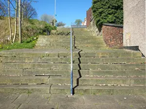 Industrial Heritage Prints: The 24 steps in Middleton, Greater Manchester