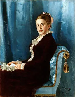 263 E. Yakunchikova by Ilya Repin