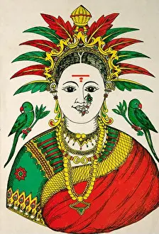 27 Aug 2021 Vintage Hand Painted Traditional Maa Gauri Konkan Maharashtra India