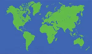 2d world map vector