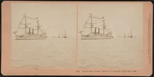 Brothers Prints: 302 The Boston, Naval Parade, Centennial. April 28th, 1889, by Kilburn Brothers