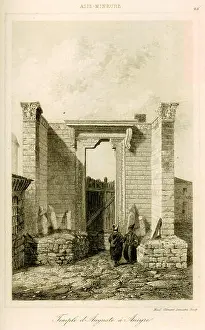 Dedication Prints: 309 Temple d'Auguste à Ancyre - Texier Charles Félix Marie - 1882