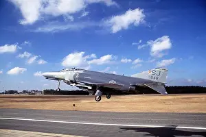 Jets Prints: A 335th Tactical Fighter Squadron F-4E Phantom II aircraft takes off on a mission
