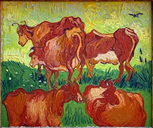 Post Impressionism Prints: 35 Lille Pdba van gogh vaches