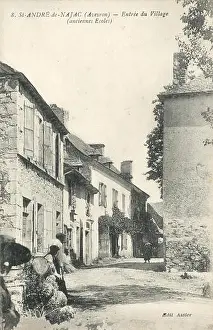 French Painting Prints: 353 L'entrée du village de Saint-André