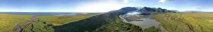 360 Photo Prints: 360 degrees Icelandic aerial landscape