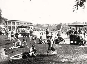 Activities Prints: 39 1921 - Bathers at Old Cedar Beach Pool - Allentown PA