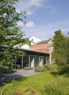 Modern Living Prints: 3a Hampstead Lane, Duggan Morris Architects, Exterior, showing landscape garden