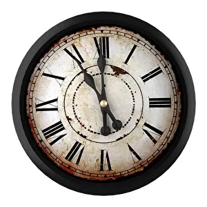 Countdown Prints: 3d design of a clock at eleven o´clock