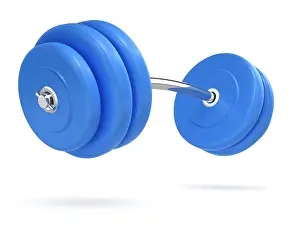 Bodybuilding Prints: 3d Heavyweight weightlifting equipment