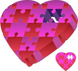 Breakup Prints: 3D Puzzle Heart
