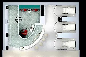 Cosmetology Prints: 3d render of spa massage center