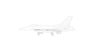 Supersonic Prints: 3d rendering of multiple view of a fighter jet isolated in white background