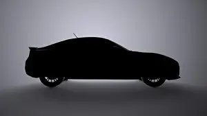 Coupe Prints: 3d rendering of a sports car in dark shady environment