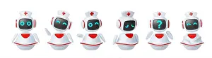 Pill Prints: 3d robot. Cute mascot character