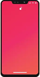 Communicator Prints: 3d smartphone with red wallpaper design