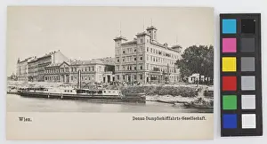 Danube Prints: 3rd, steamship road - with buildings of the Danube Steamship Society