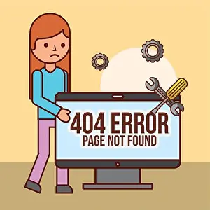 Notification Prints: 404 error page not found
