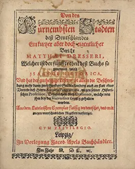 407 Matthäus Dresser Von den fürnembsten Städten 1607