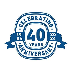 Certificate Prints: 40th Anniversary Celebration Logo Design Template