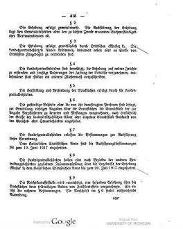 Laws Prints: 473 Deutsches Reichsgesetzblatt 1917 094 0415