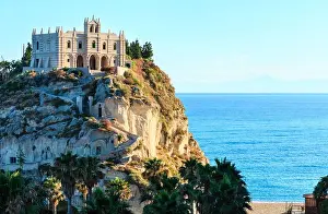Isola Prints: Former 4th century monastery on top of the Sanctuary of Santa Maria Island - Tropea
