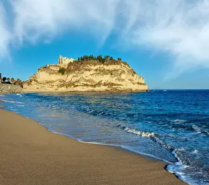 Monastery Prints: Former 4th century monastery on top of the Sanctuary of Santa Maria Island - Tropea