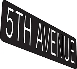 5 avenue sign