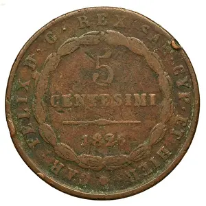 Savoy Prints: A 5 centimes coin from the Duchy of Savoie