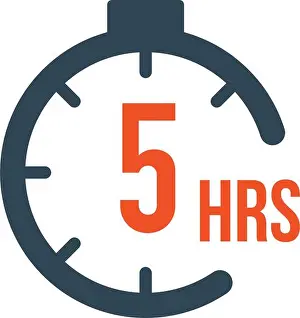 Timer Prints: 5 hours round timer or Countdown Timer icon